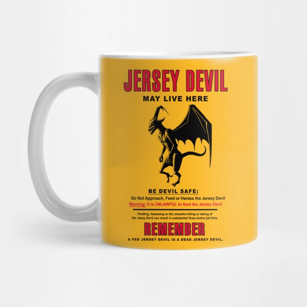 Jersey Devil Cryptid Activity Sign by UnlovelyFrankenstein